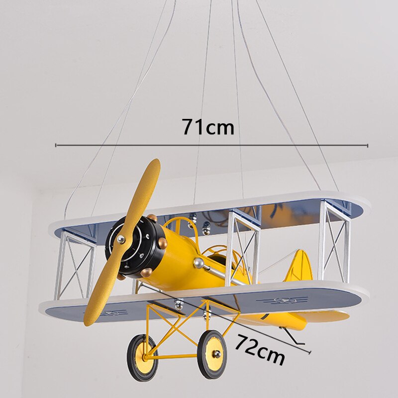 **Kids Airplane LED Pendant Light - Modern Nursery Ceiling Lighting for Baby Room & Boys Bedroom Decor**