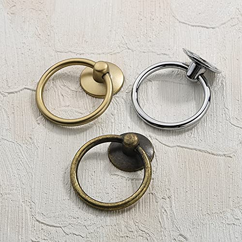 2pcs 43mm Zinc Alloy Cabinet Handles - Gold/Silver/Black - For Furniture & Drawers