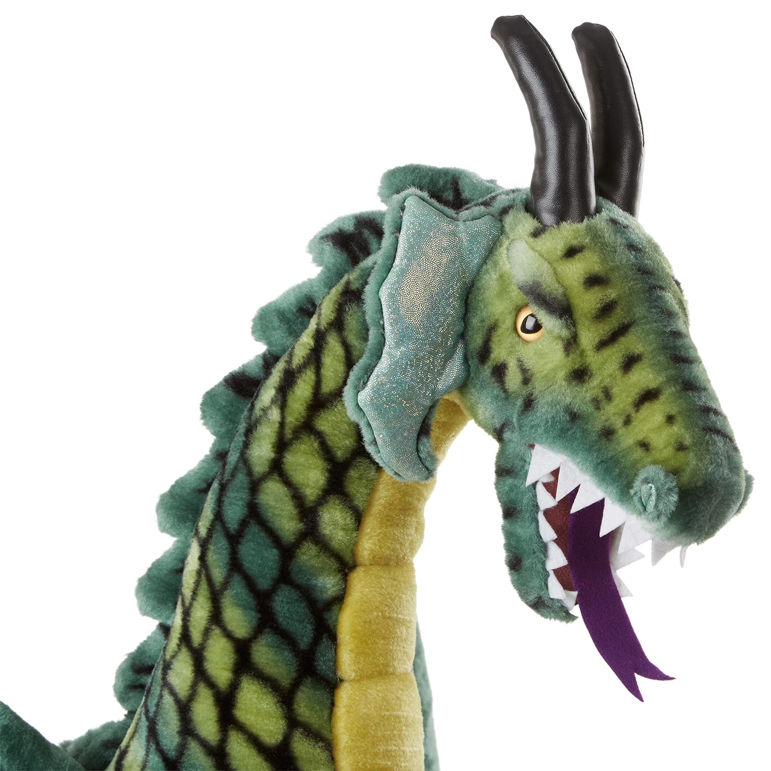 Melissa & Doug Giant Winged Dragon Stuffed Animal - Lifelike Plush Toy for Kids (36 x 40.5 x 16 Inches) | Perfect for Imaginative Play, Room Decor & Fantasy Gift