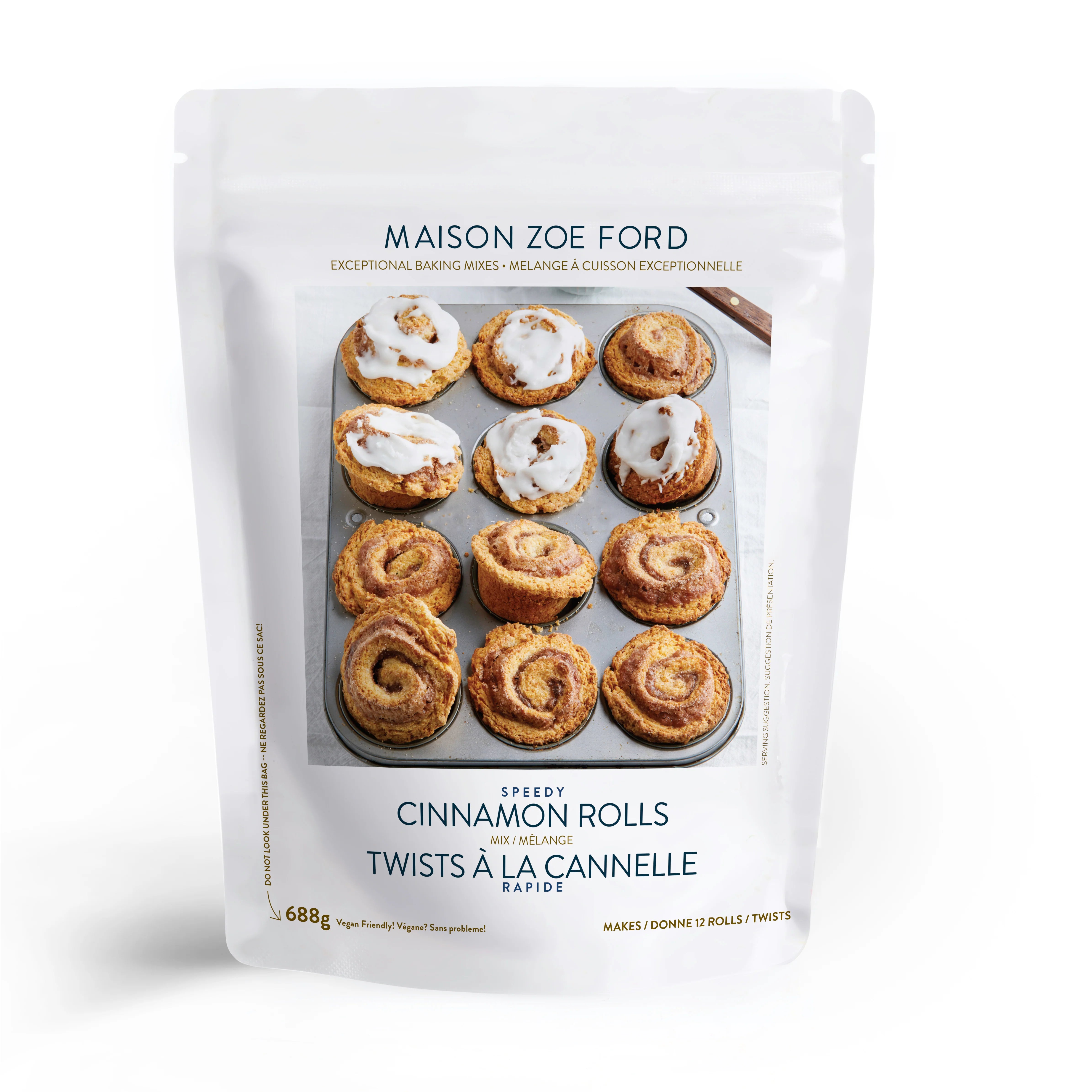 MAISON ZOE FORD Speedy Cinnamon Roll Mix - Easy Homemade Cinnamon Rolls Kit for Baking Enthusiasts | Perfect for Breakfast, Brunch & Holiday Gatherings