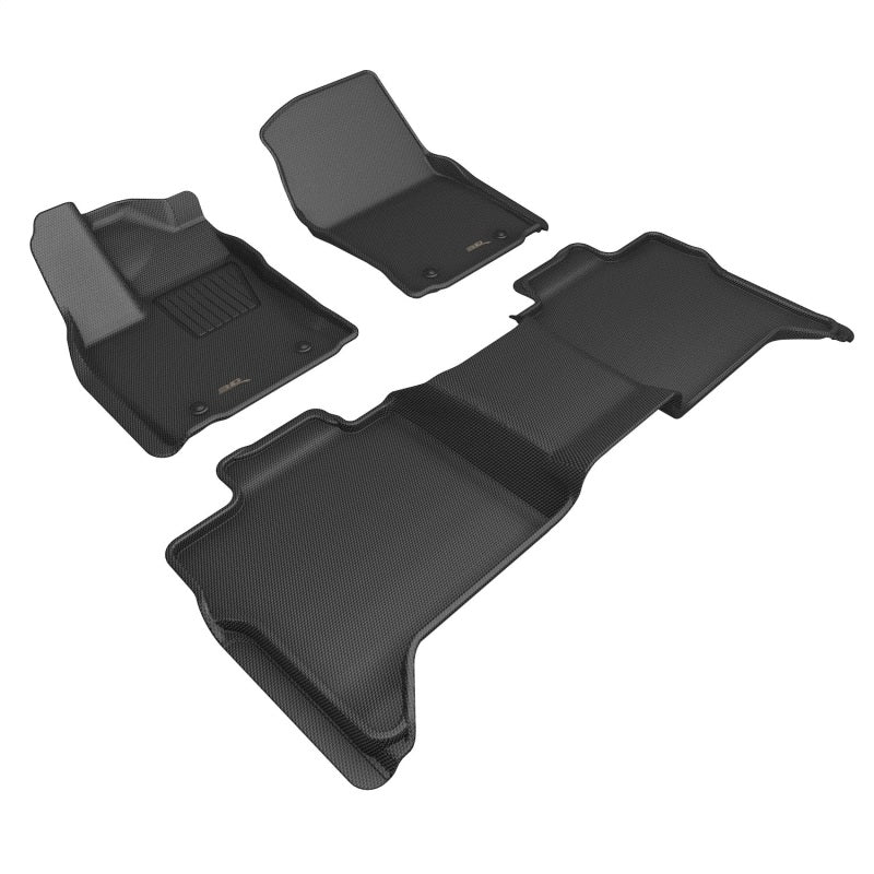 3D MAXpider Kagu Custom Fit Floor Mats for 2022+ Toyota Tundra CrewMax - 1st & 2nd Row All-Weather Protection - Perfect for Off-Roading, Camping & Family Adventures