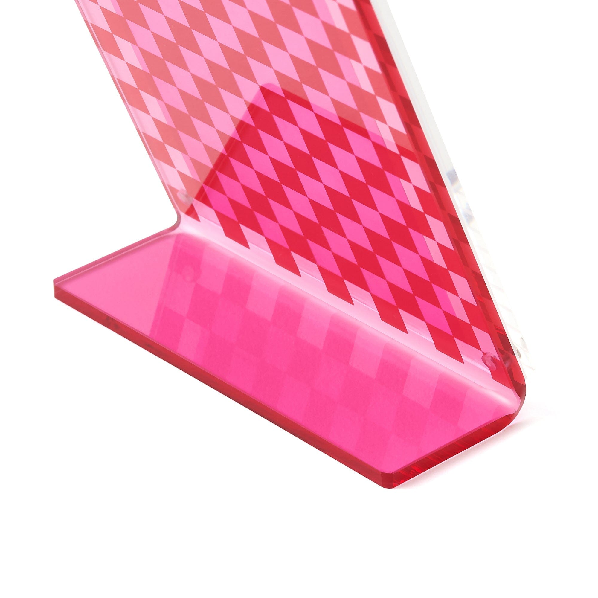 Vibrant Pink Acrylic Photo Frame - Small Decorative Picture Display for Home, Office & Gifts | Perfect for Wall Decor, Desk Display & Party Decorations