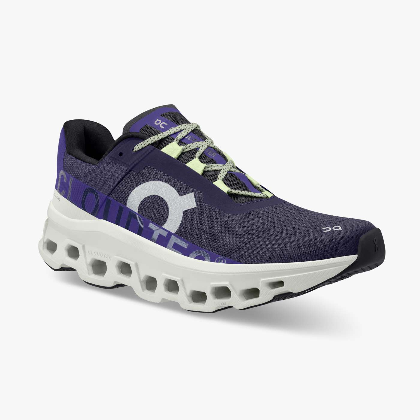 On Running Men's Cloudmonster Running Shoes - Lightweight & Cushioned for Marathon Training (Acai/Aloe Color) - Perfect for Road Running, Jogging & Gym Workouts