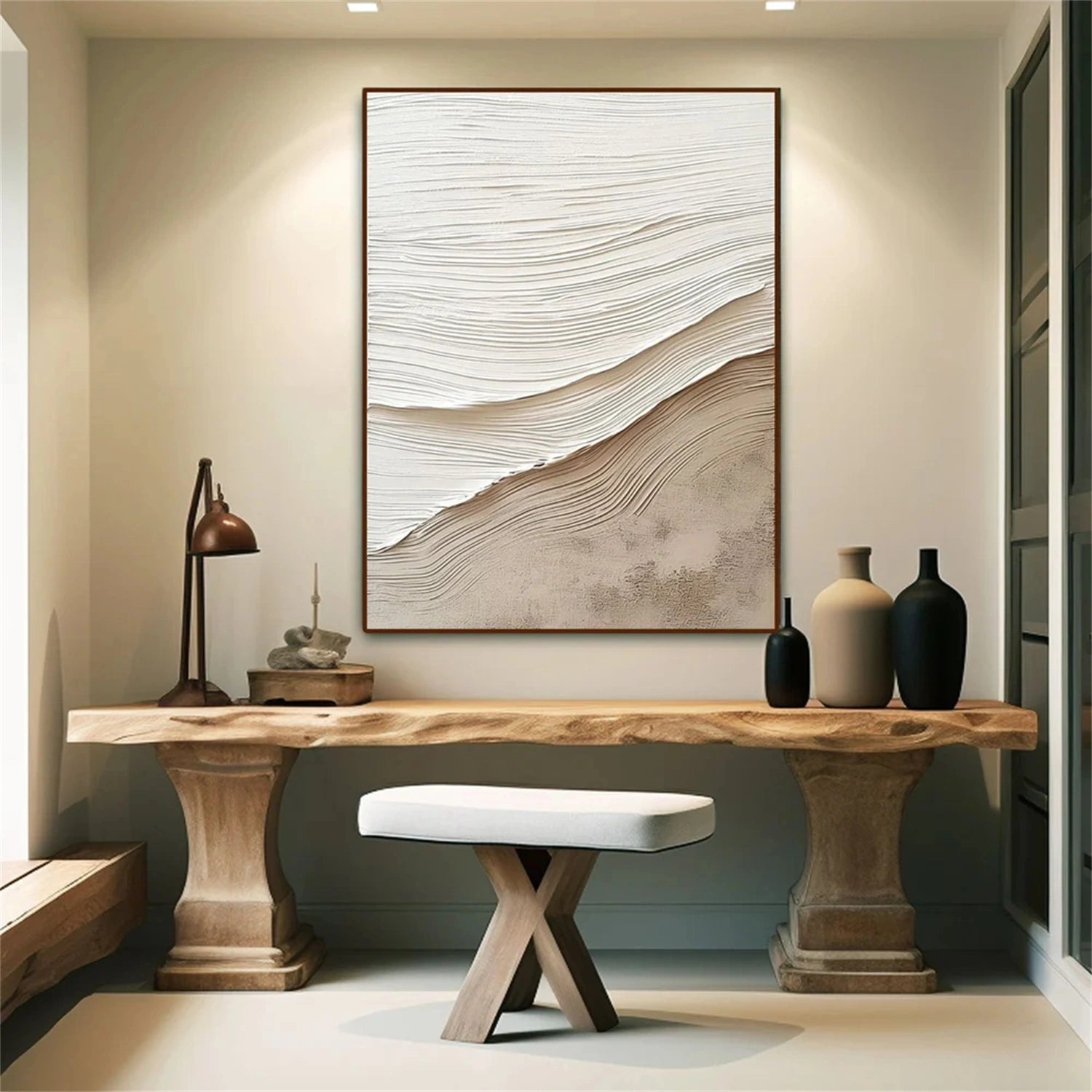 Ocean and Sky Painting #OS 222 - Handmade Canvas Wall Art for Home & Office Decor - Perfect for Living Room, Bedroom or Office