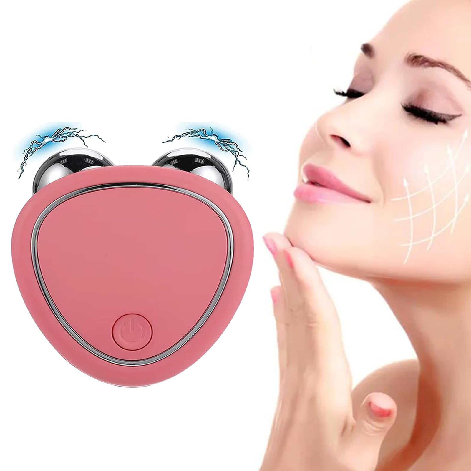 Microcurrent Facial Device for Face Lifting & Toning - Anti-Aging Wrinkle Reducer & V-Face Sculpting Massager | At-Home Skincare & Professional Spa Use