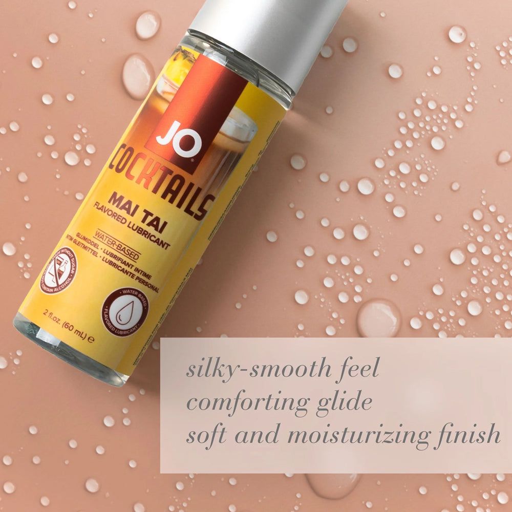 JO Cocktails Flavored Lubricant - Mai Tai Tropical Flavor | Water-Based Personal Lubricant for Couples | Perfect for Romantic Nights & Spicing Up Relationships