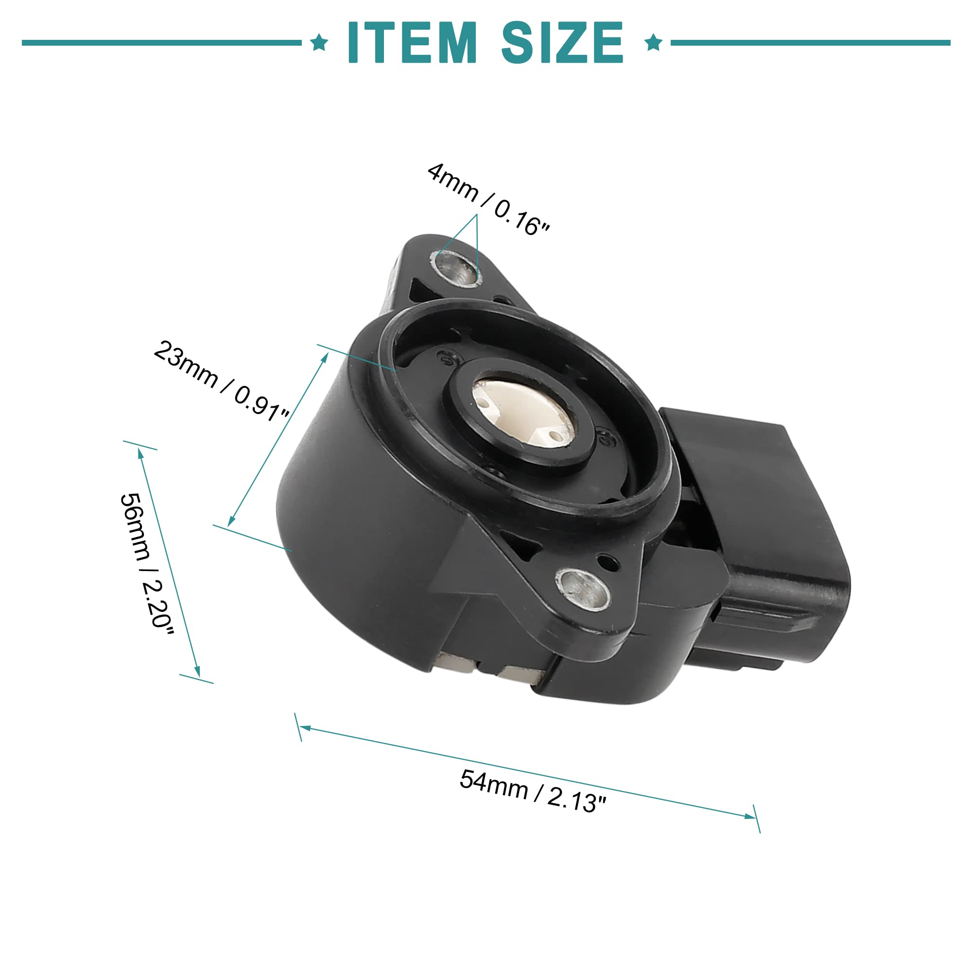 ACROPIX TPS Sensor Front Throttle Position Sensor Replacement for Toyota RAV4 2006-2018 - Black - Improve Engine Performance & Fuel Efficiency - Perfect for Off-Roading & Daily Commuting