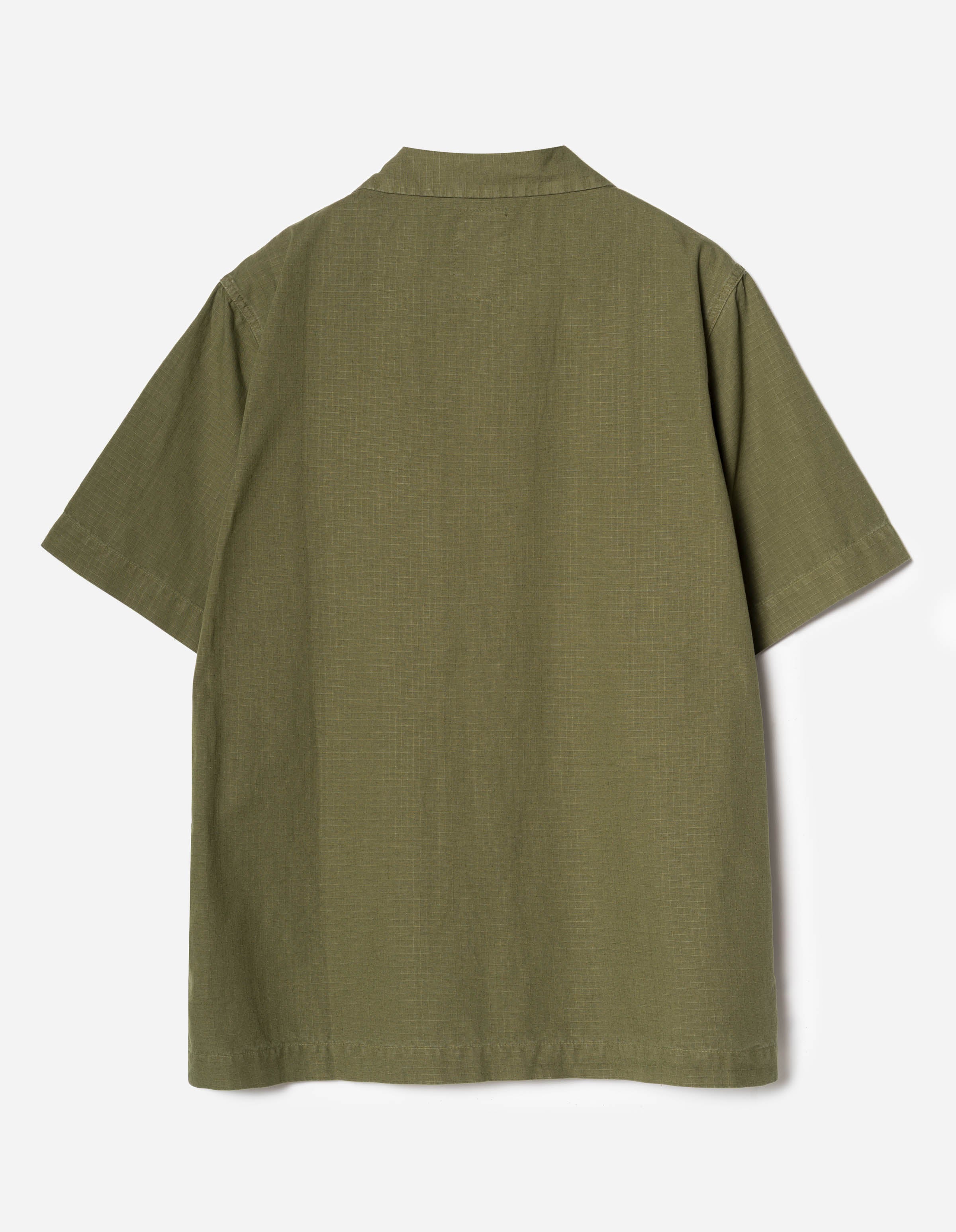 7105 Hemp Camp Collar Shirt for Men - Breathable Olive Green Casual Button Up Shirt | Perfect for Summer Outdoors, Beach Vacations & Streetwear Fashion