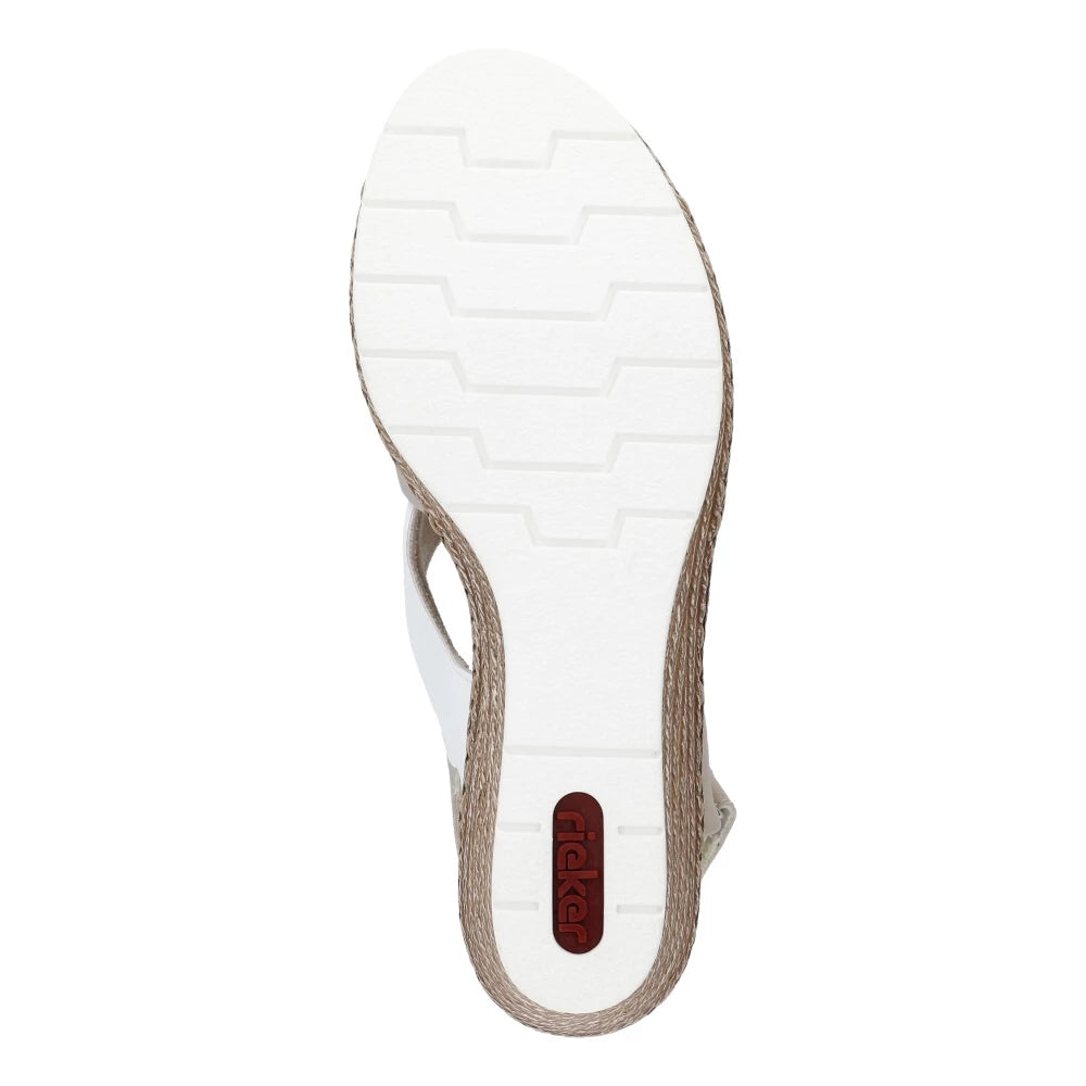Rieker Women's Comfort Shoes 61975 in Cream - Stylish & Lightweight for Work, Walking & Everyday Wear