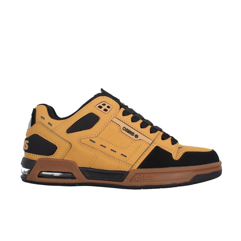 Osiris PERIL Workwear Sneakers - Black & Gum Sole - Durable Skate Shoes for Men & Women | Perfect for Skateboarding, Streetwear & Casual Fashion