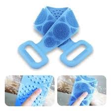 BINDIAN Silicone Body Back Scrubber - Dual Sided Exfoliating Bath Brush with Handle for Deep Cleansing & Skin Care - Perfect for Shower, Spa & Relaxation