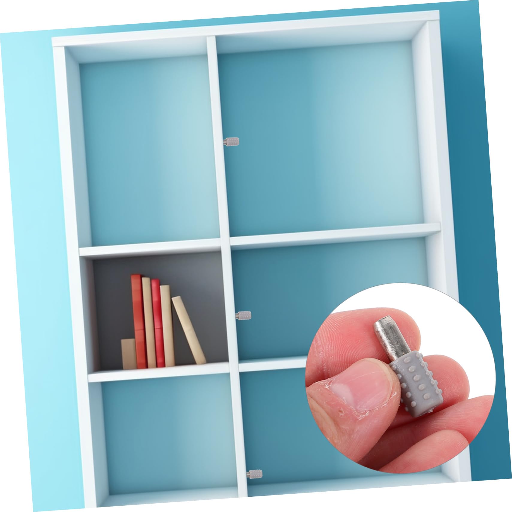 DOITOOL 50-Pack Heavy Duty Glass Shelves for Storage - Clear Cabinet Shelving for Wardrobe, Locker, Wine Cabinet & More - Durable Metal Frame & Plastic Support for Home & Office Organization