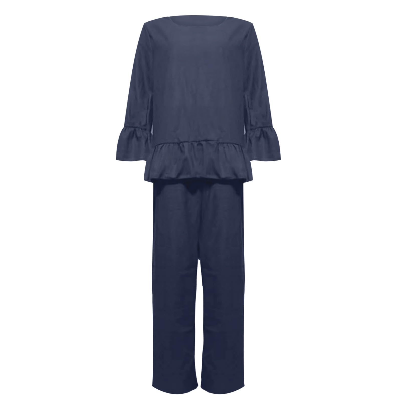 Women's 2-Piece Matching Lounge Set - Comfy Sweatsuit & Vacation Outfit, Plus Size Pajamas & Cute 3-Piece Loungewear for Couples | Perfect for Relaxing at Home, Weekend Getaways & Cozy Nights