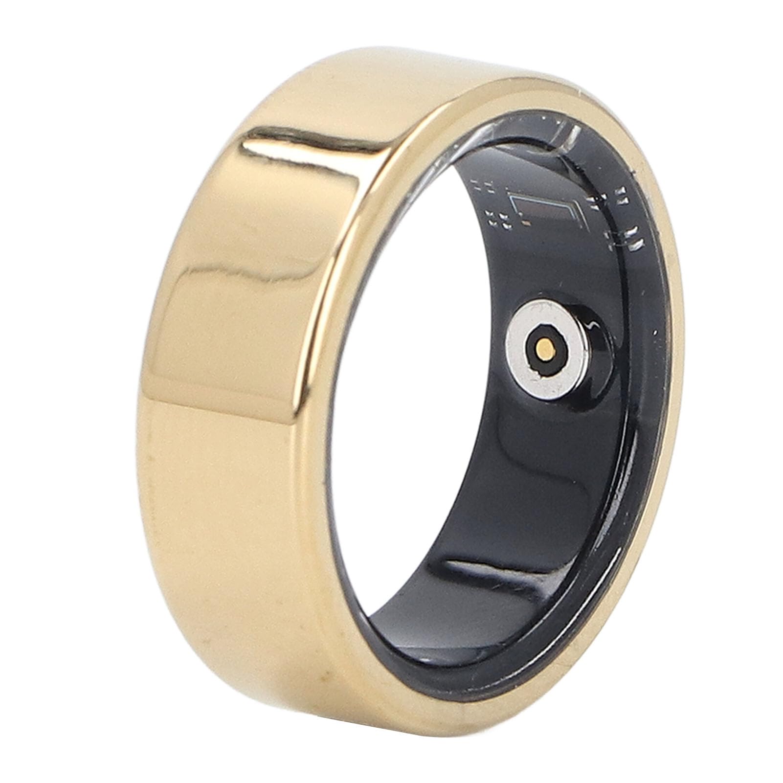 Smart Health Ring - Alloy Sports & Sleep Tracker with Heart Rate Monitoring, IP68 Waterproof Fitness Ring for Men (Gold) - Perfect for Workouts, Sleep Analysis & Daily Activity Tracking