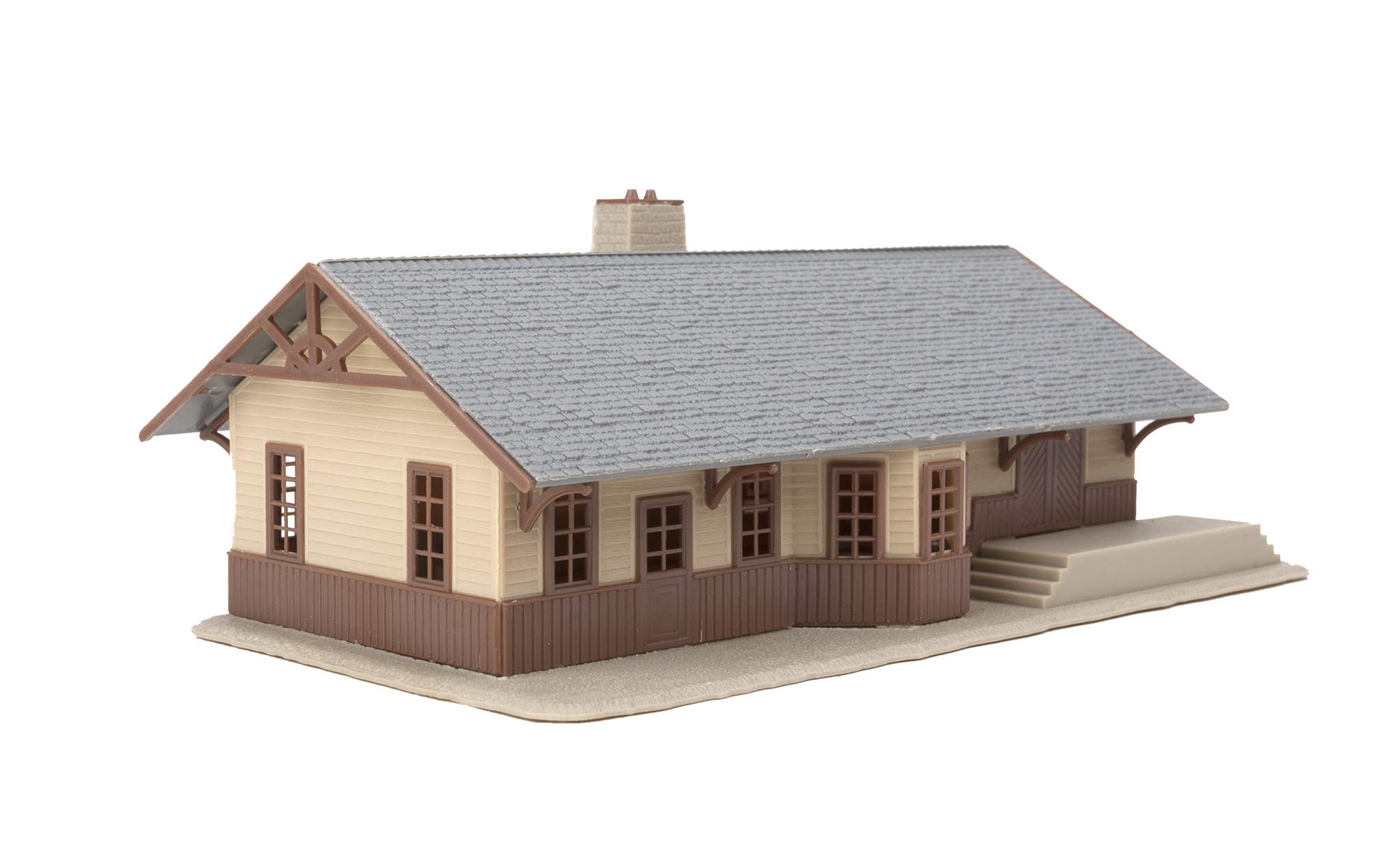 HO Scale Model Iron Ridge Station - Realistic Train Building for Model Railroad Layouts | Perfect for Dioramas, Scenery & Collectors