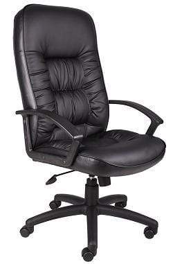 Premium High Back Leather Executive Office Chair [B7301] - Ergonomic Support for Long Hours of Work, Perfect for Home & Corporate Offices