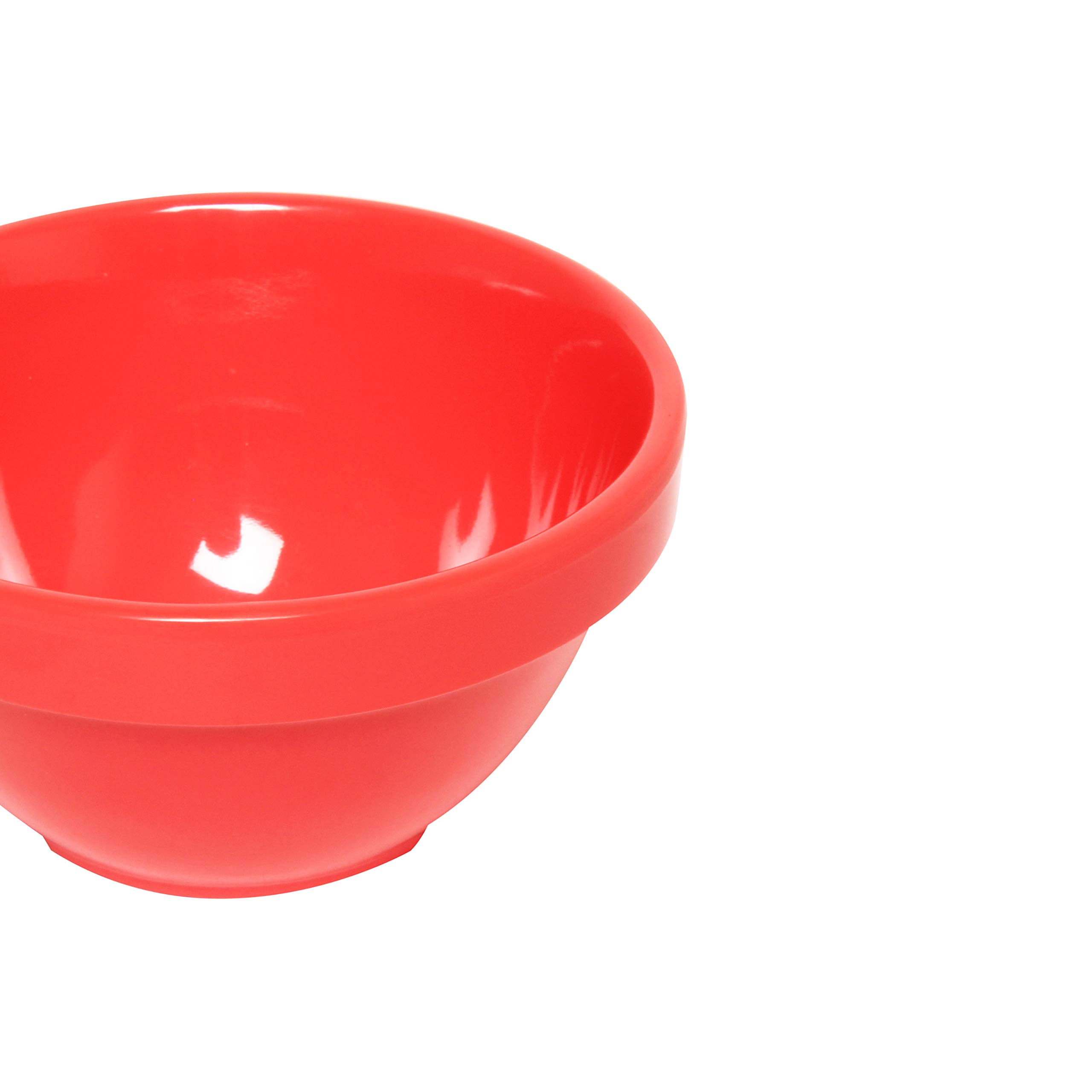 Premium Orange Melamine Bouillon Cups - 4.25 Inch, 8 oz (Set of 12) - Durable & Lightweight Dinnerware for Restaurants, Picnics, and Outdoor Dining