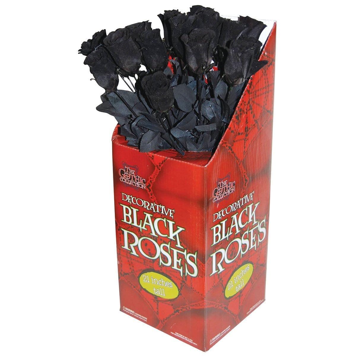 Black Rose - Elegant Artificial Black Roses for Home Decor, Wedding Centerpieces, and Gothic-Themed Events