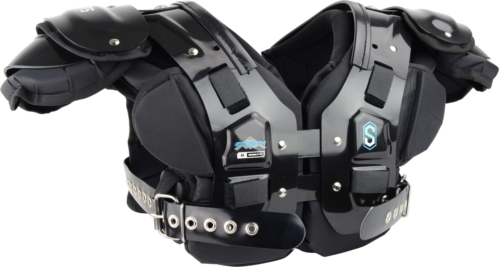 Stealth Adult Football Shoulder Pads - Lightweight Protective Gear for Football Players - Perfect for Training, Games & Tackle Football Practice