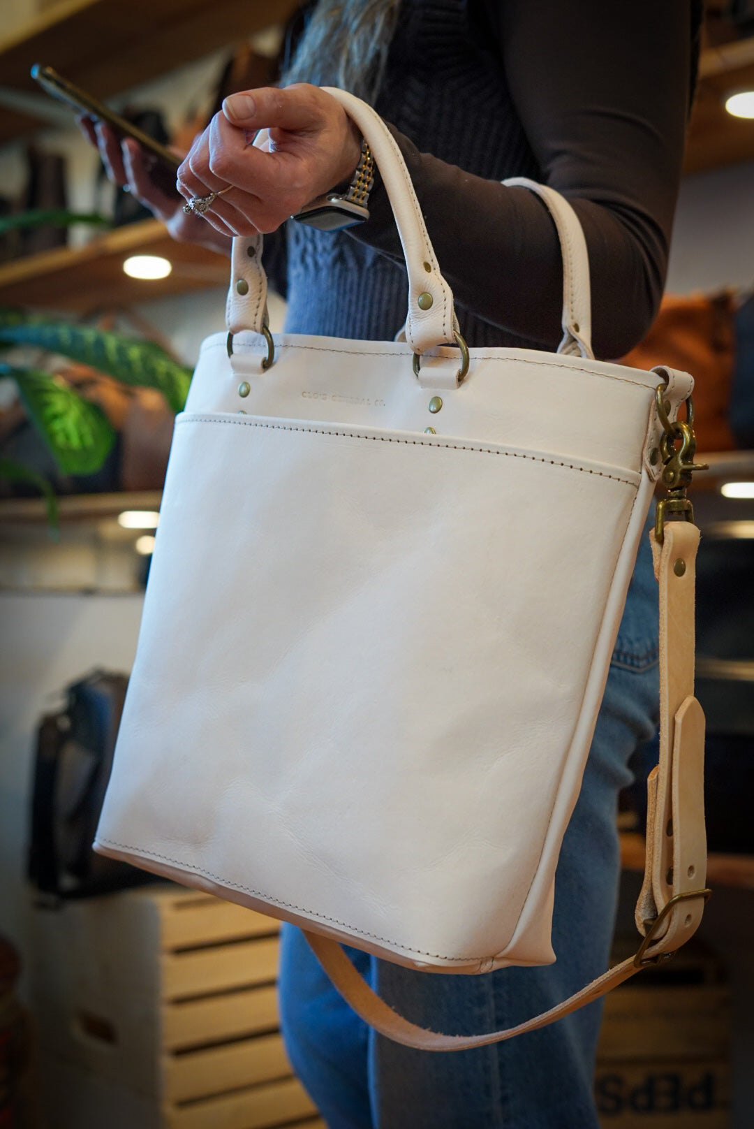 Premium Genuine Leather Handbag for Women - Natural Vegetable Tanned Crossbody Purse - Perfect for Work, Travel & Everyday Use