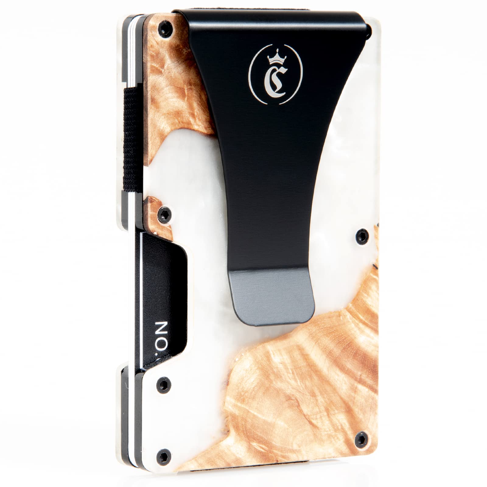 Chosmoos Minimalist Wallet for Men - Slim & Lightweight RFID Blocking Money Clip Card Holder - Perfect for Travel, Business & Everyday Use