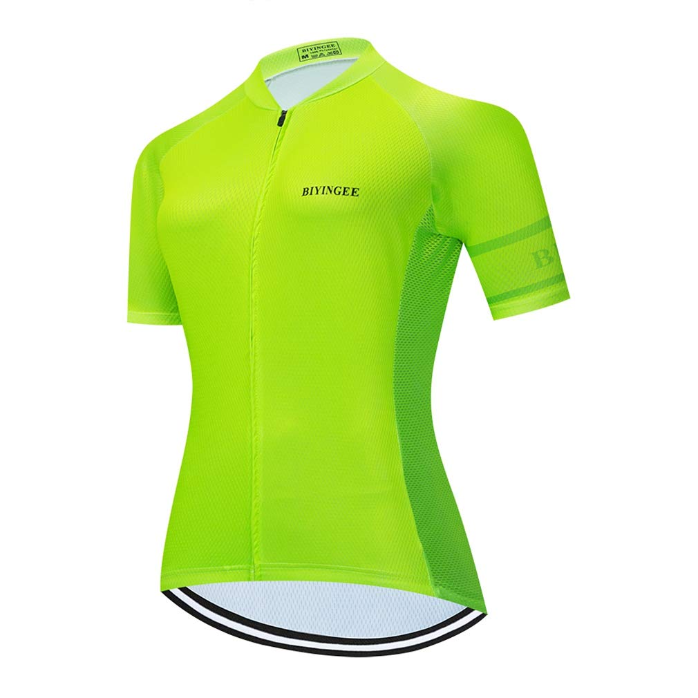 Breathable Women's Cycling Jersey Short Sleeve - Moisture Wicking Bike Shirt for Road & Mountain Biking - Perfect for Summer Rides & Outdoor Sports