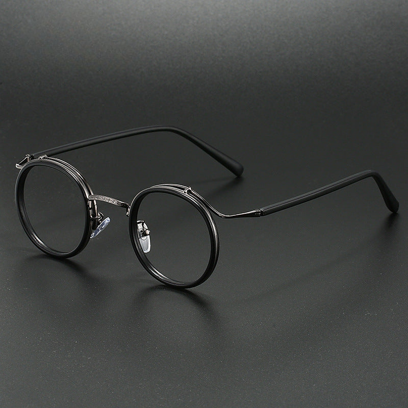 Evander Titanium Round Glasses Frame - Lightweight & Durable Eyewear for Men & Women | Perfect for Reading, Driving & Fashion Accessories