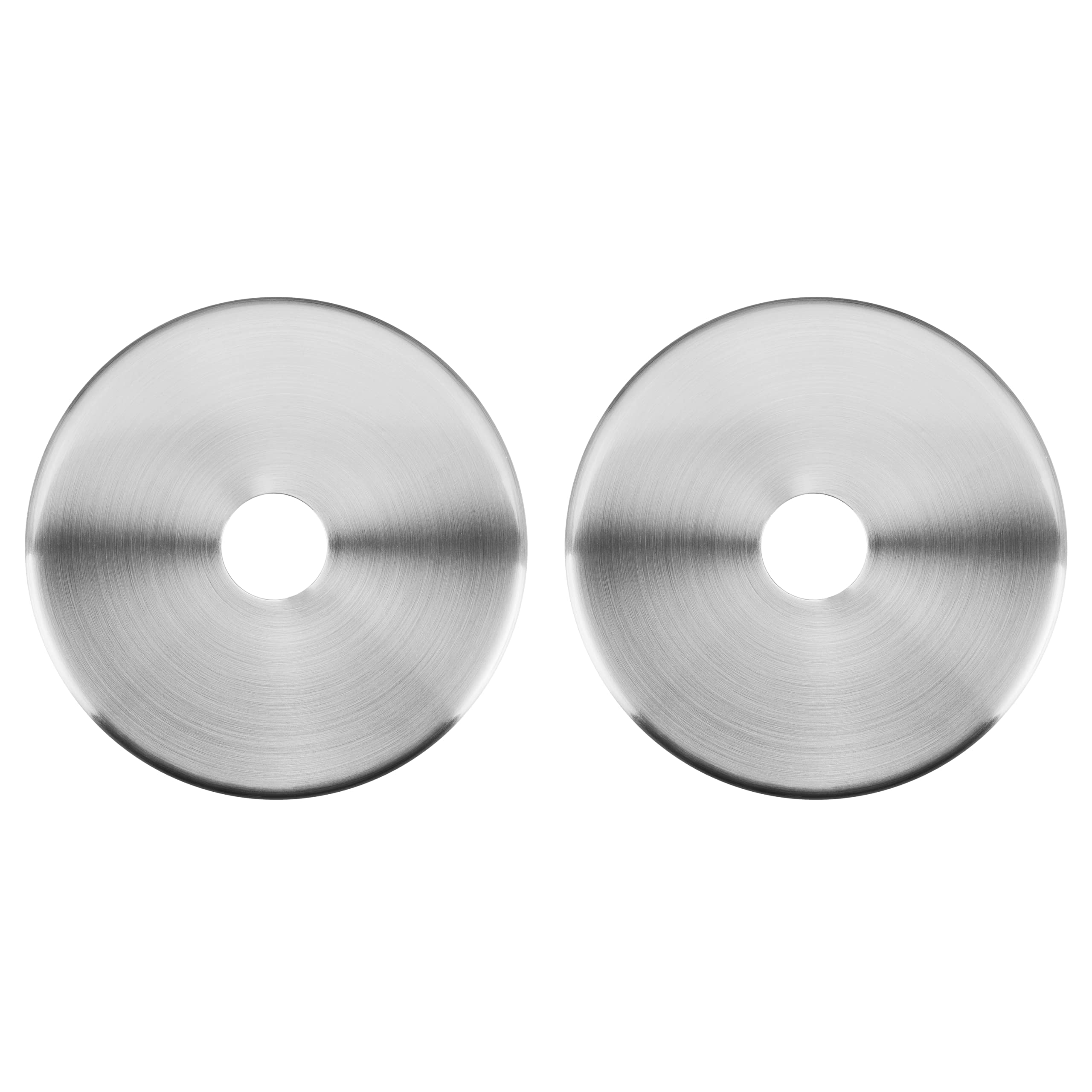 Aspen Creative 21506-22 2-Pack Brushed Nickel Chandelier & Light Fixture Canopy Kit - Ceiling Mount Accessories for Pendant Lights, Chandeliers & Ceiling Fans (Dining Room, Bedroom, Living Room Lighting)