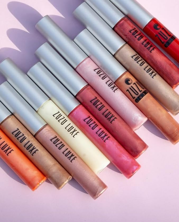 Zuzu Luxe Sheer Gloss - Organic Vegan Lip Gloss, Paraben & Gluten Free, Cruelty-Free & Non-GMO, 0.17oz, Dolce Vita Seashell Pink - Perfect for Everyday Wear & Special Occasions