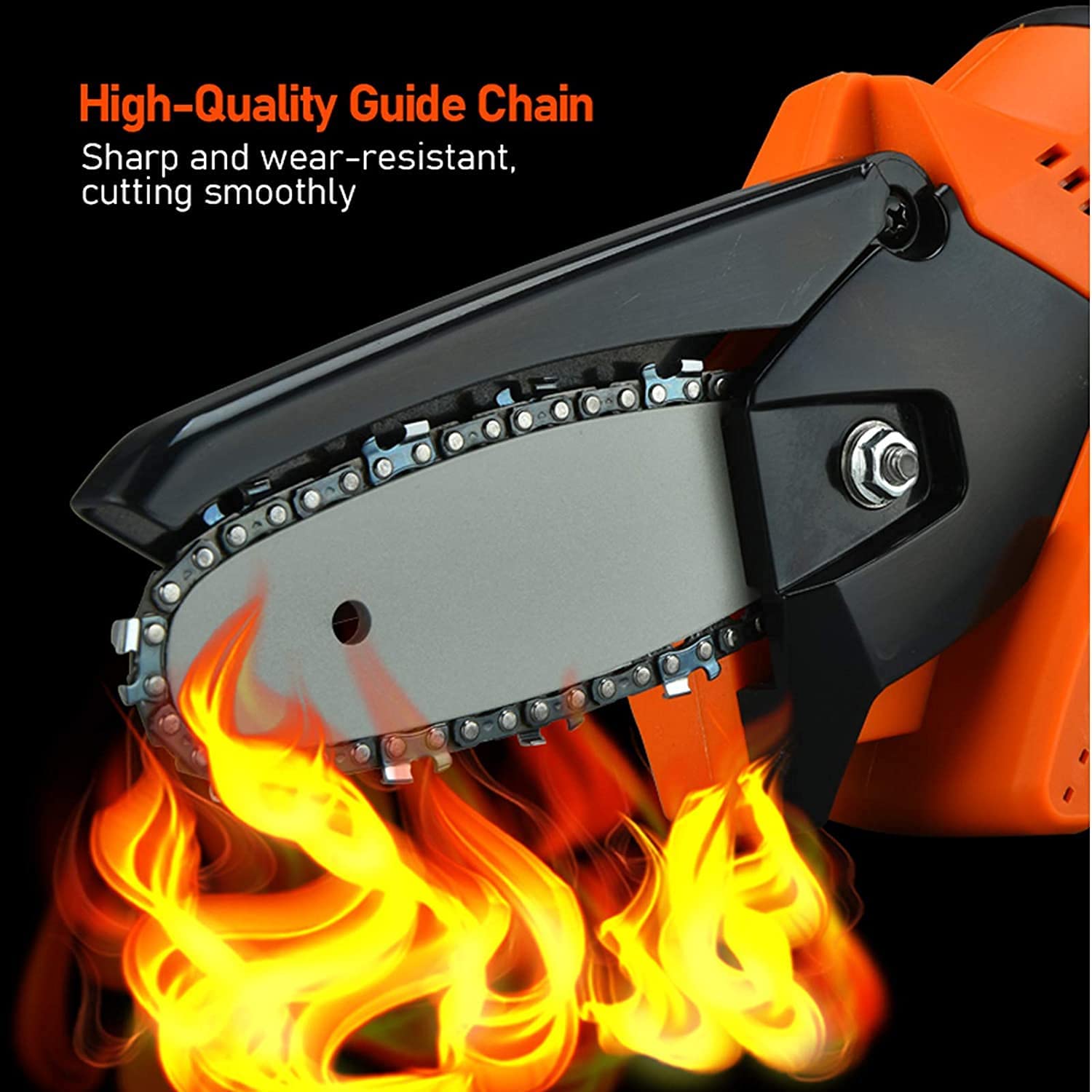 Cordless Electric Mini Chainsaw for Tree Branch Cutting - Safe & Portable for Courtyard Pruning