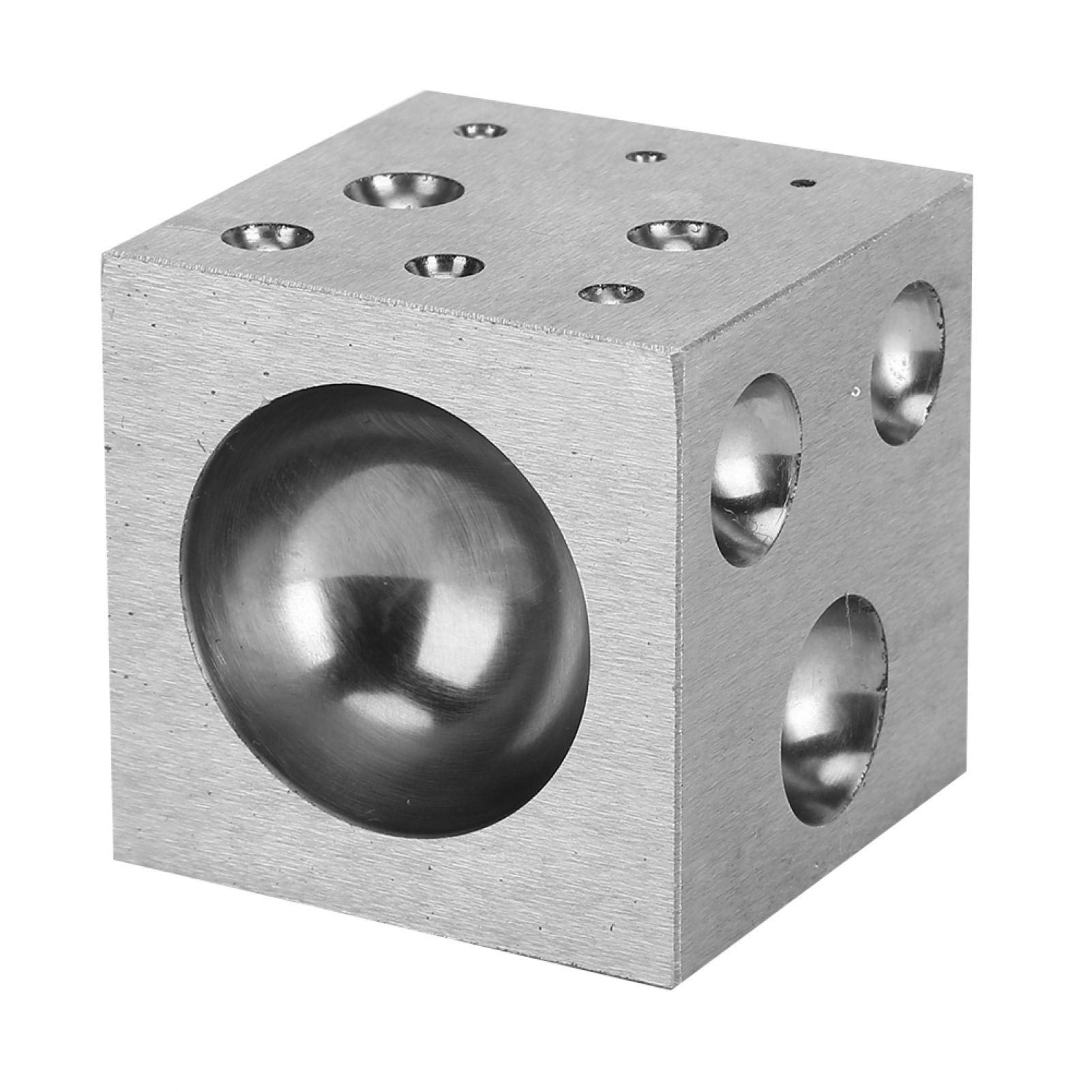 Eulbevoli Stainless Steel Jewelry Dapping Block - Small Size Bell Dapping Tool for Jewelry Making & Metal Crafting - Perfect for Rings, Pendants & DIY Jewelry Processing