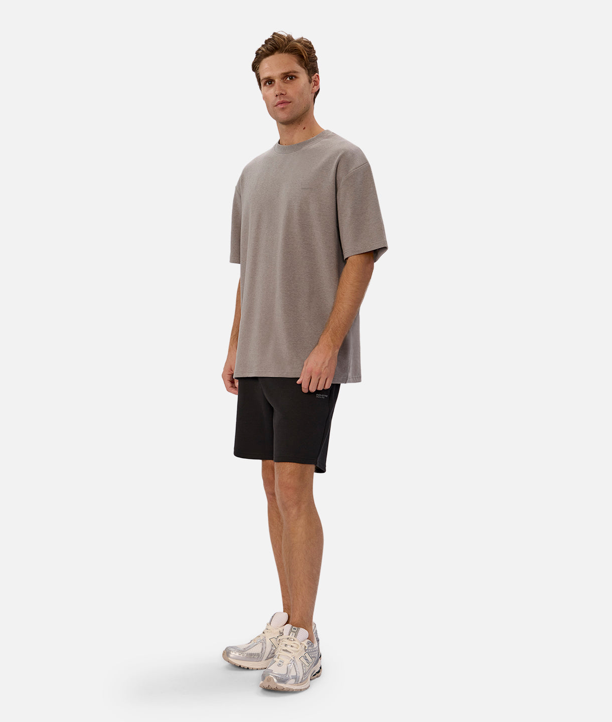 The Newport Tee - Premium Smoke Marle Cotton T-Shirt for Men | Comfortable Casual Wear for Everyday & Outdoor Activities