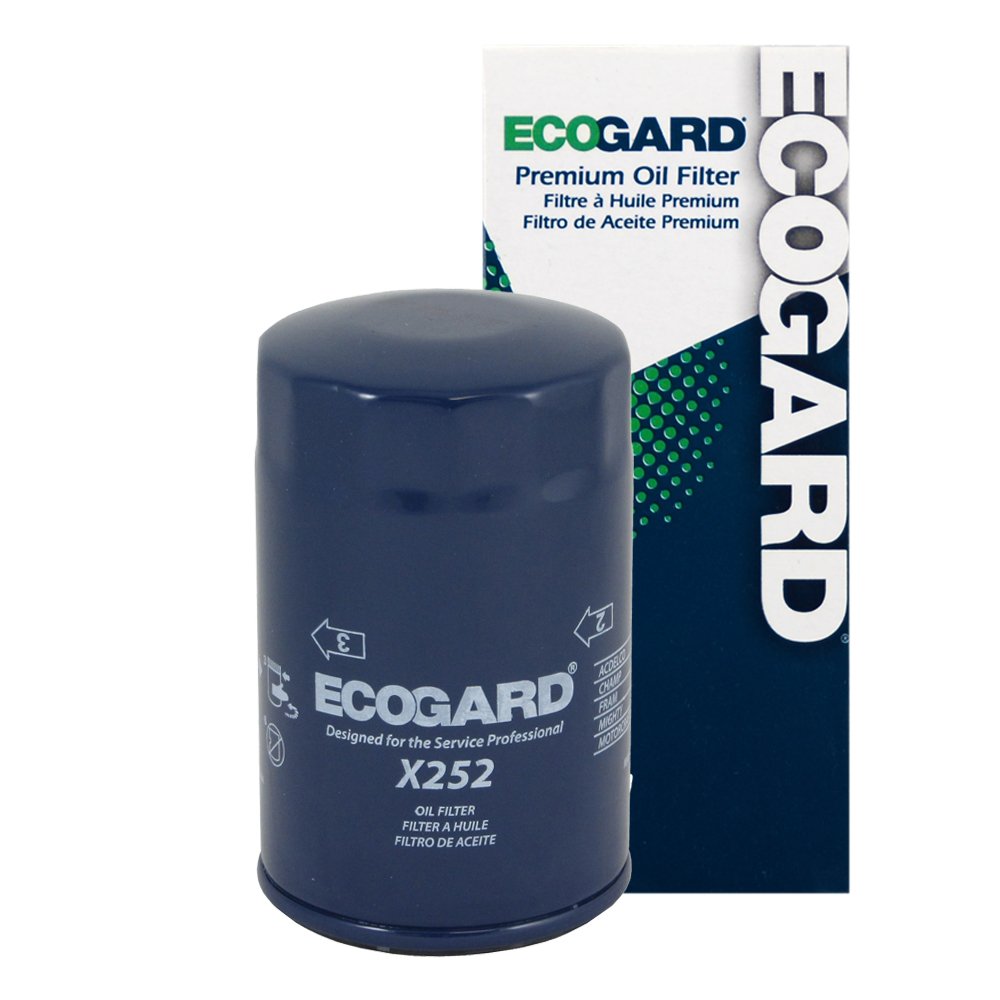 ECOGARD X252 Premium Spin-On Engine Oil Filter for Conventional Oil - Compatible with American Motors Gremlin 2.0L (1977-1978), Concord 2.0L (1978-1979), Spirit 2.0L (1979) & Audi TT Quattro 1.8L (2000-2006) | High-Performance Oil Filtration for Smooth Engine Protection - Perfect for Daily Driving, Highway Cruising & Off-Road Adventures