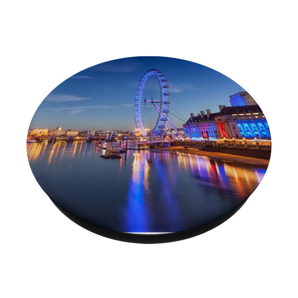 London Eye Skyline at Night - Stunning Nighttime View of London | Perfect for Wall Art, Home Decor & Travel Souvenirs