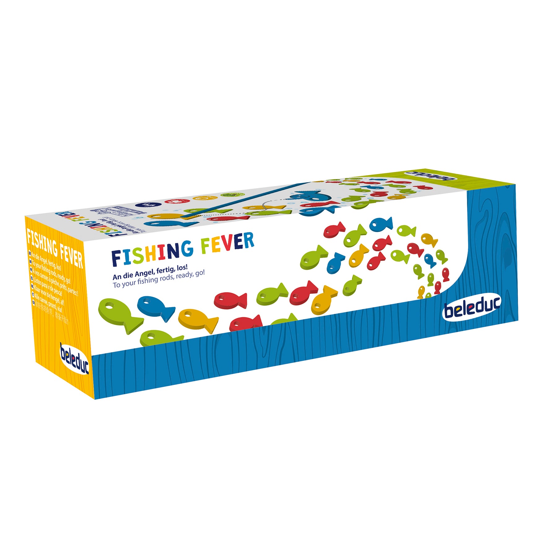 Beleduc Fishing Fever - Colorful Wooden Magnetic Fishing Game for Kids - Fun Learning Toy for Preschoolers & Toddlers - Perfect for Birthday Gifts & Family Game Night