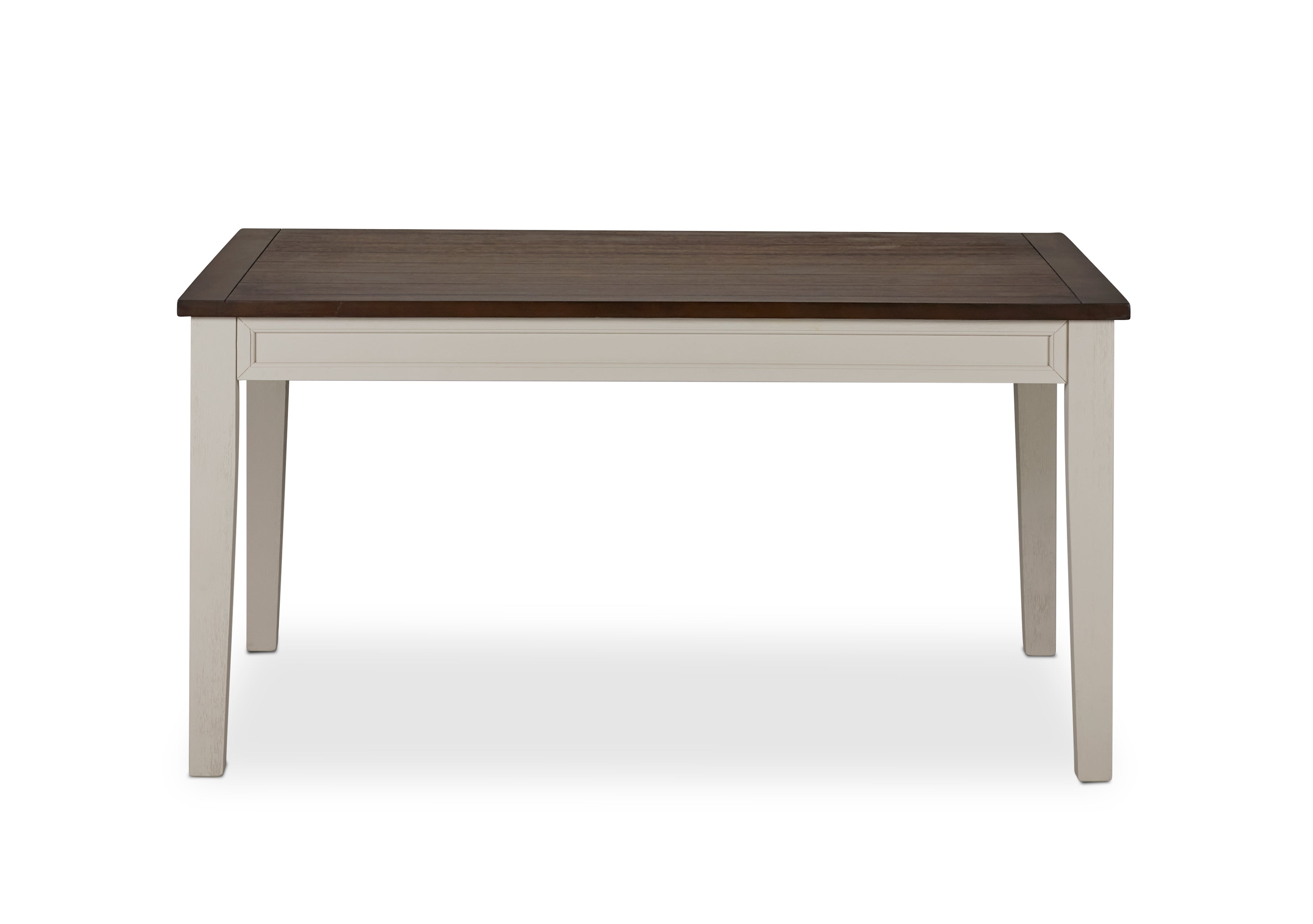 Caylie 7-Piece Dining Set - Ivory & Driftwood Finish - Modern Kitchen Table & Chairs for Small Spaces, Breakfast Nook, or Apartment Dining