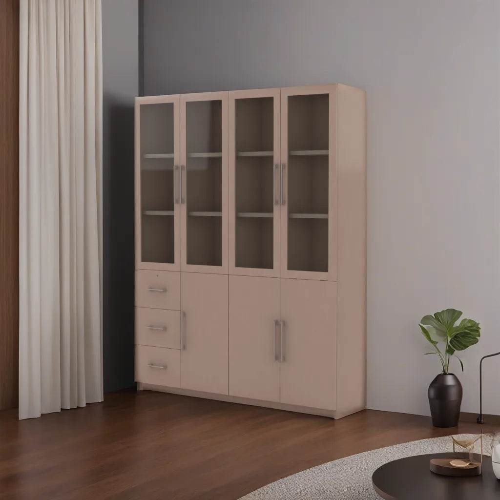 Moselle II Display Bookshelf - Modern Wooden Bookcase for Home & Office - Perfect for Living Room, Bedroom, and Study Organization