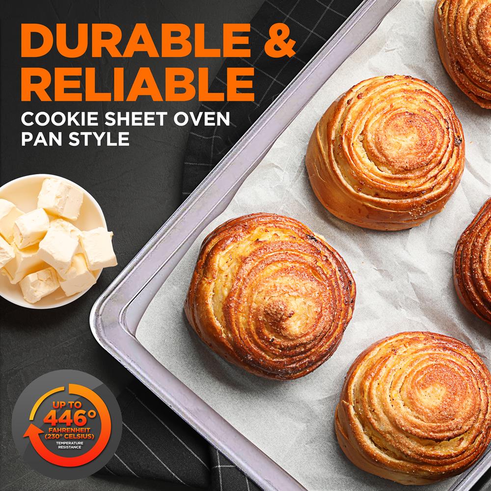Non-Stick Small Baking Sheet Pan with Cooling Rack - Perfect for Cookies, Roasting Veggies & Baking (8x12 Inch) | Ideal for Home Kitchen, Holiday Baking & Meal Prep