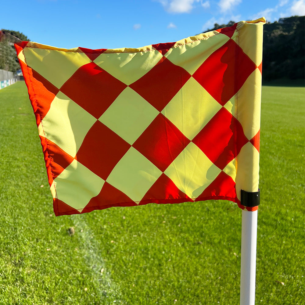 FC Diamond Corner Flag Set - High-Quality Soccer Training Equipment for Youth & Adult Games - Perfect for Football Matches, Practice, and Backyard Play