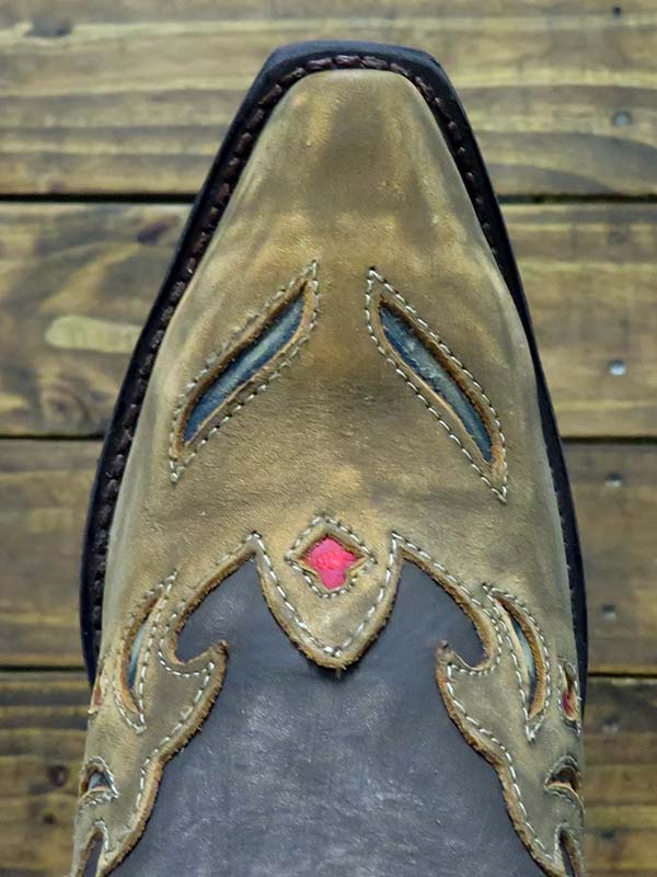 Laredo 52138 Women's Miss Kate Snip Toe Western Leather Boots - Multi Color | Cowgirl Style for Country Dancing & Rodeo Events