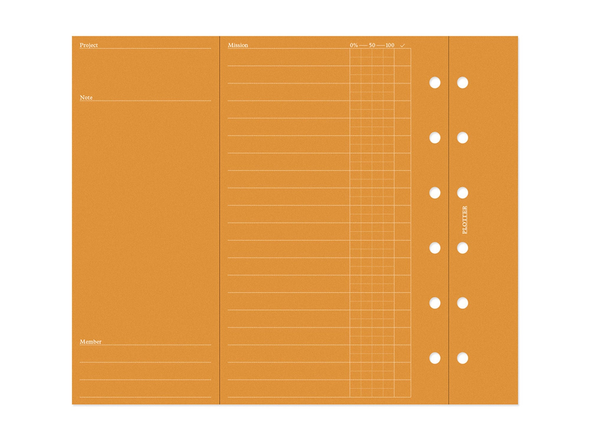 PLOTTER Project Manager 6-Color Mini Planner Set - Perfect for Office Organization, School Planning & Daily Task Management