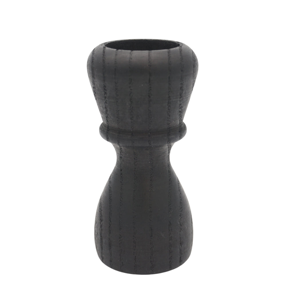 Premium Black Wood Shaving Brush Handle - FSC Certified Wood for 24mm & 26mm Knots - Perfect for Wet Shaving & Beard Grooming
