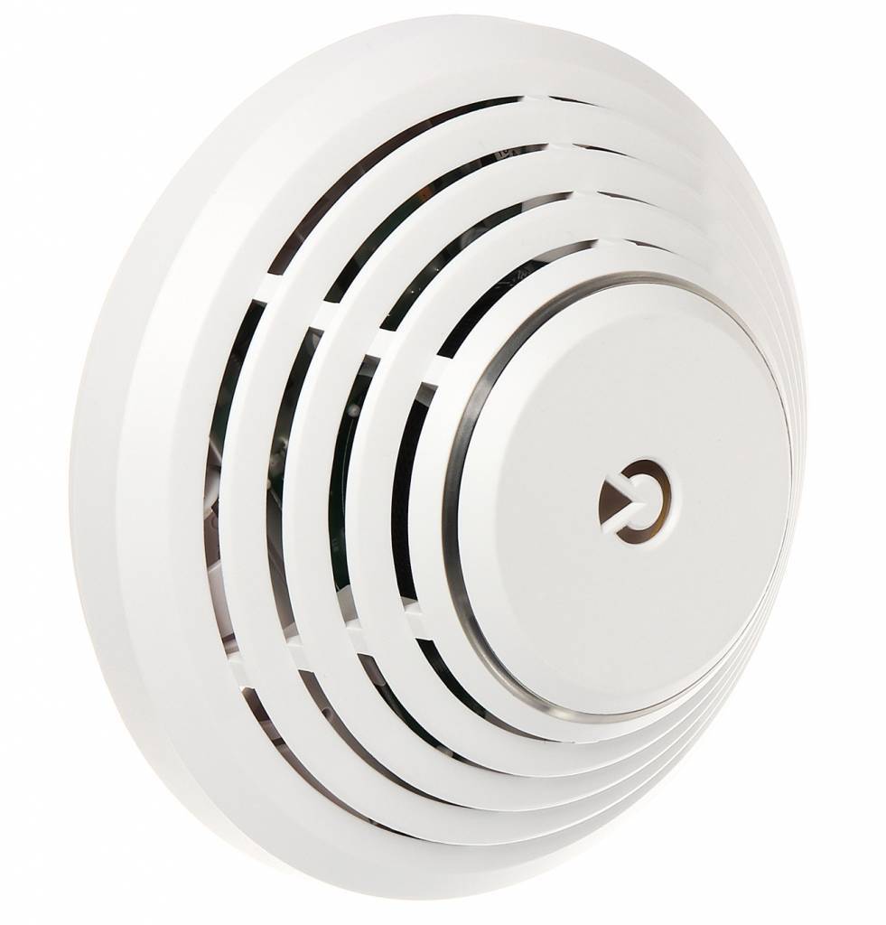 JA 151ST Wireless Smoke and Heat Detector with Dual Siren Function (Burglar & Fire Alarm) - Ideal for Home Security and Office Safety