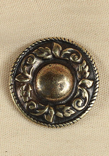 Antique Brass Rivet Plate Flower - Vintage Home Decor for Cabinets, Doors & Furniture Restoration - Perfect for DIY Projects & Handmade Crafts