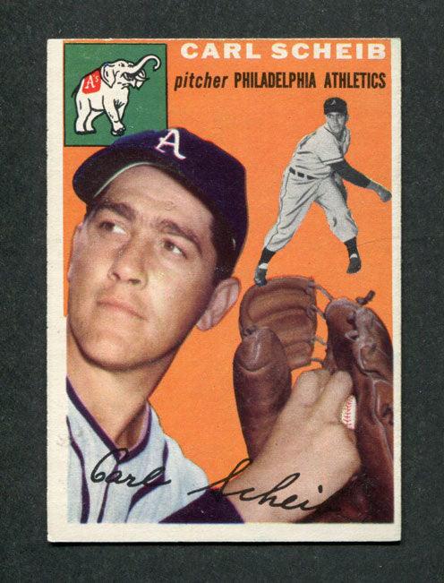 1954 Topps #118 Carl Scheib Philadelphia Athletics Vintage Baseball Card - Perfect for Collectors, Sports Memorabilia Displays & Gift Giving