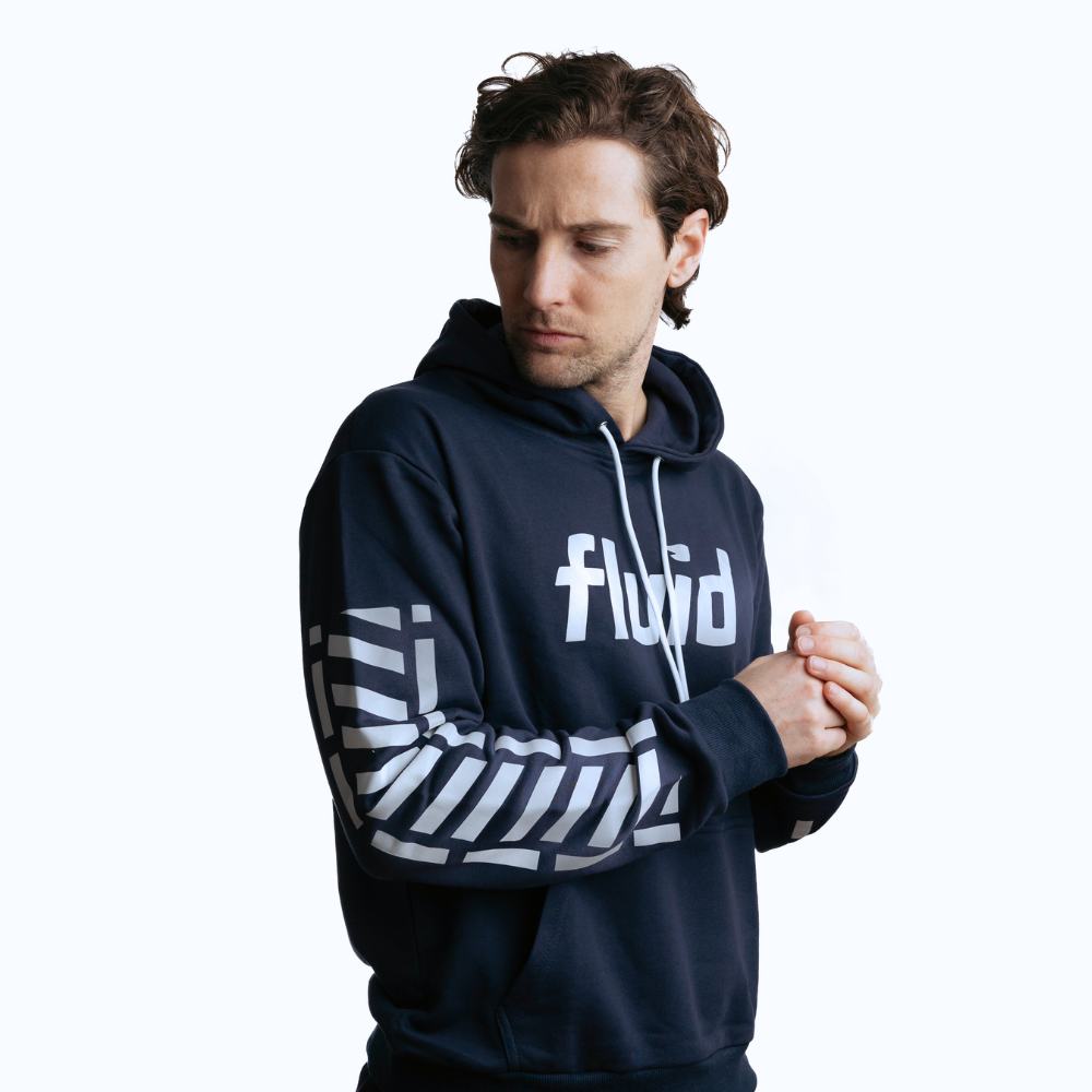 Premium Fluid Rider Hoodie for Men & Women - Soft & Comfortable Blue Pullover Sweatshirt - Perfect for Casual Wear, Gym, and Outdoor Activities