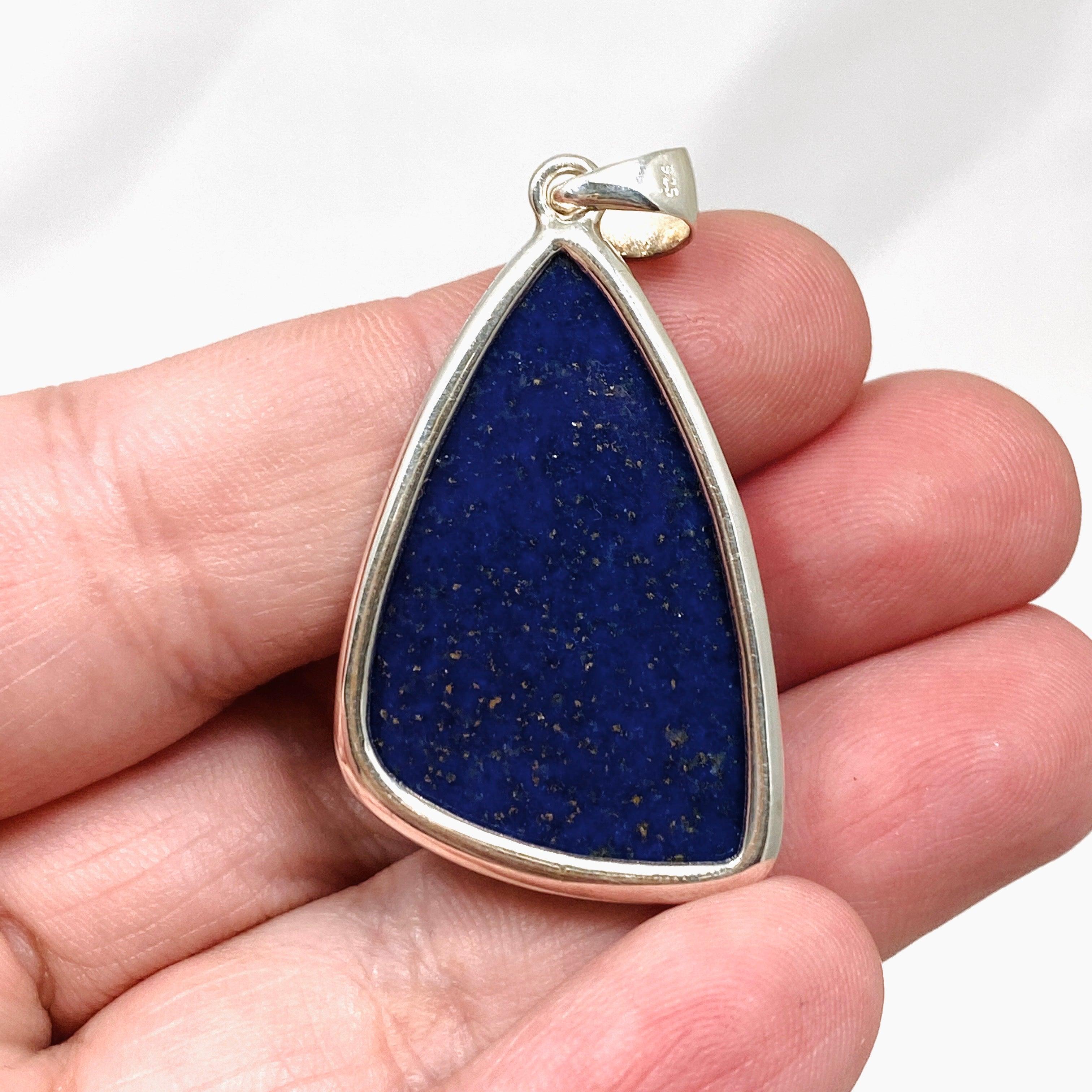 Natural Lapis Lazuli Freeform Pendant Necklace KPGJ3822 - Handmade Gemstone Jewelry for Women, Spiritual Healing & Boho Fashion Accessory