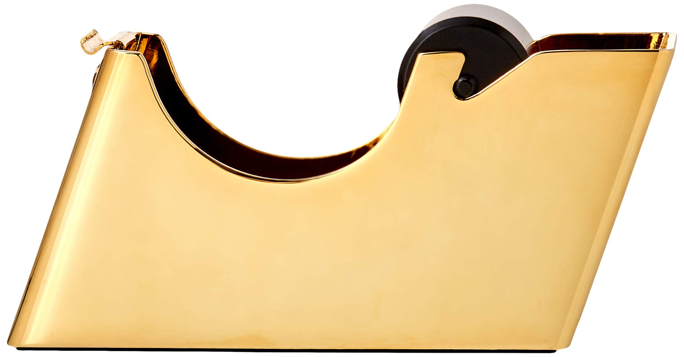 Premium M800 Tape Dispenser with 23K Gold Trim - Heavy Duty Desktop Tape Holder for Office, Packaging & Crafting - Black & Gold Office Supplies for Professionals
