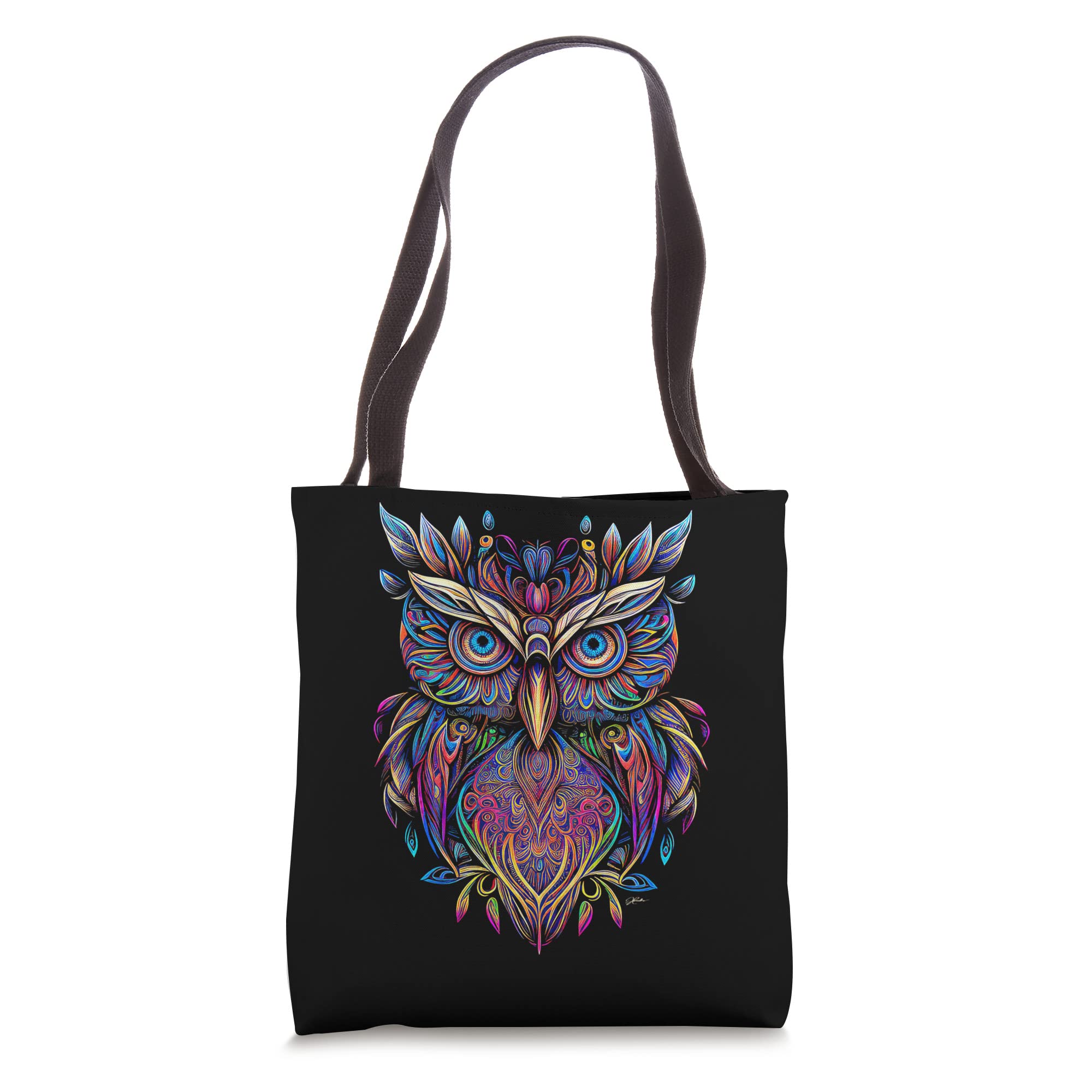 JCombs: Stylish Owl Print Tote Bag - Eco-Friendly Canvas Shopper for Women, Perfect for Work, Travel & Grocery Shopping