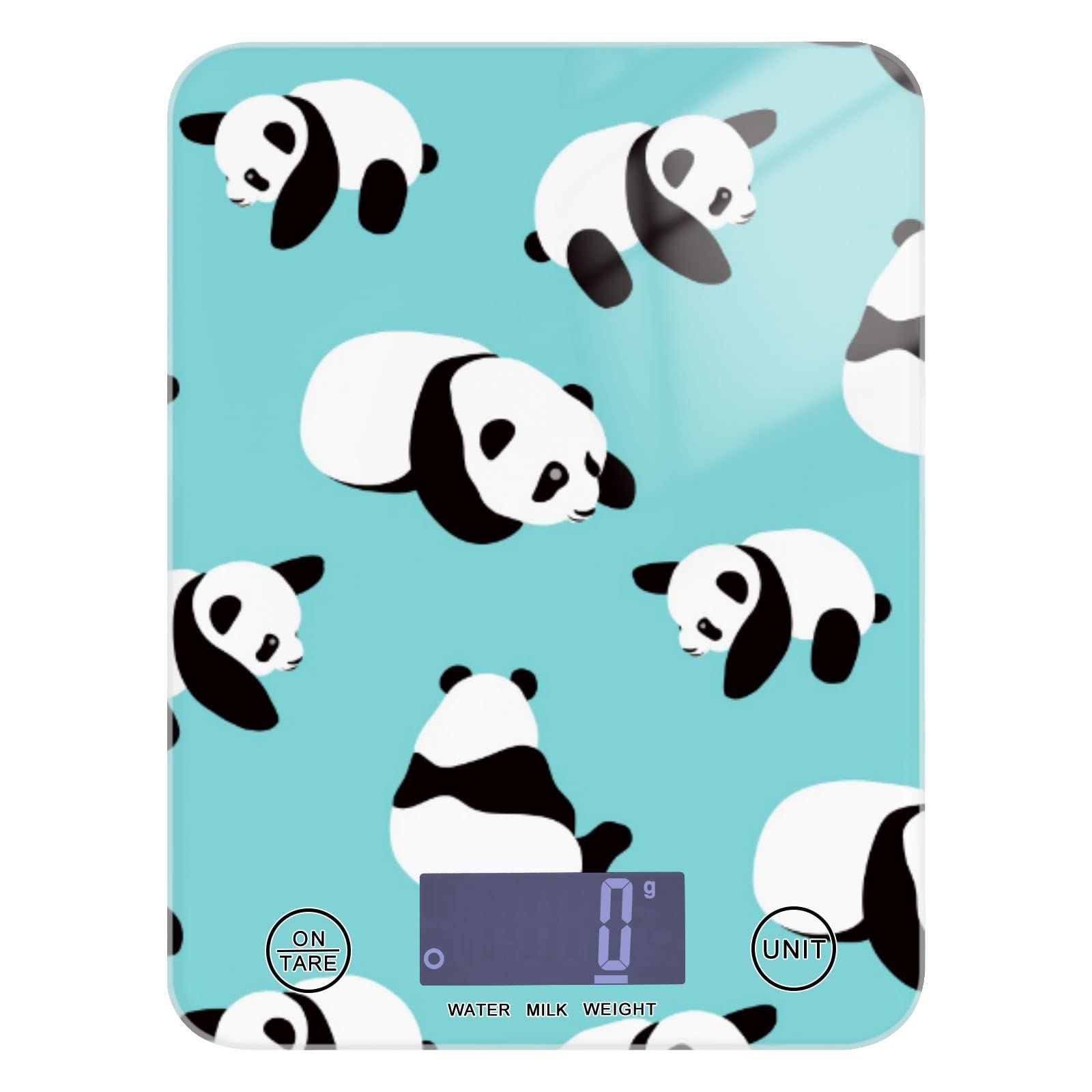 Waterproof Digital Kitchen Scale with Cute Cartoon Panda Design - Precise Food Scale in Ounces & Grams for Weight Loss, Baking, Cooking | Perfect for Home Kitchen, Meal Prep, and Portion Control